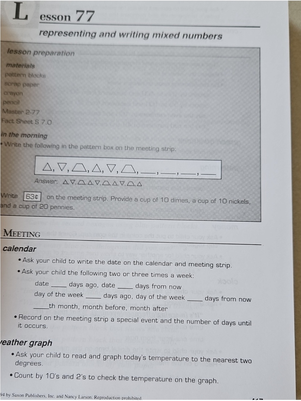 Saxon Math 2 - Picture 3 of 3